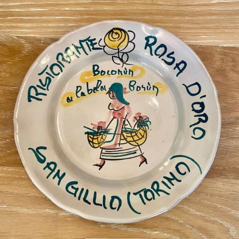 Vintage Buon Ricordo plate – Nyary ES