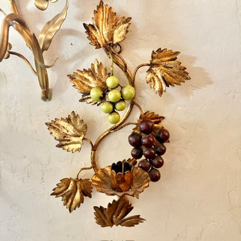 Italian Gilt Grape Sconce