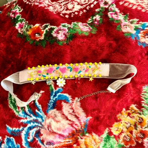 Embroidered Choker/Bracelet