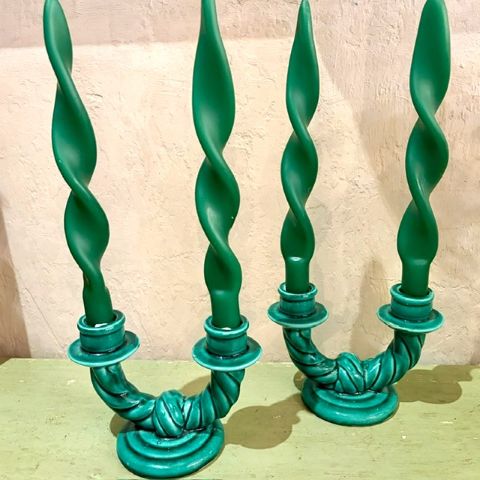 Vintage French Candlestick Pair