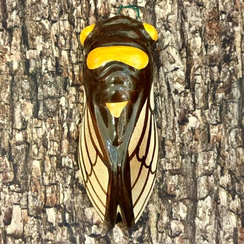 Vintage French Cicada vase 17cm