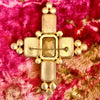 Vintage Jewelled Cross Brooch