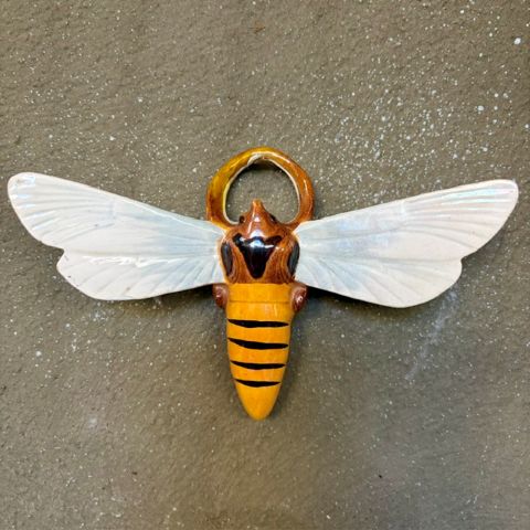 Vintage French Bee Wall Vase