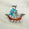 Vintage Ship Brooch