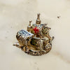 Vintage Ship Brooch