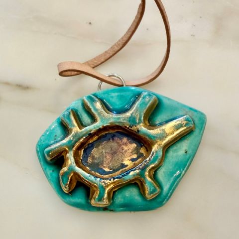 Vintage French Eye Pendant