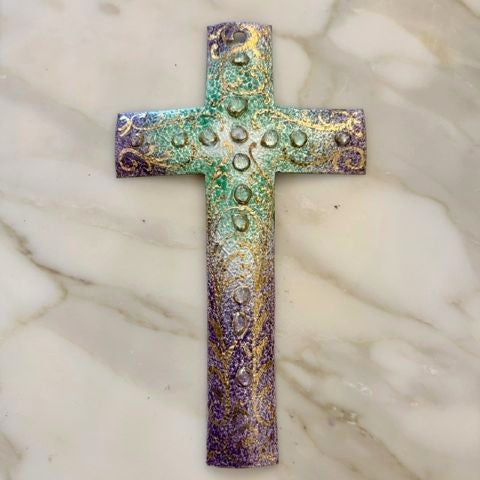 Vintage Limoges Cross Lilac