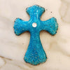 Vintage Limoges Cross Blue