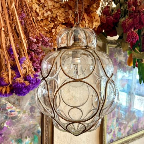 Vintage Italian Murano glass light