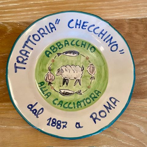Vintage Buon Ricordo plate