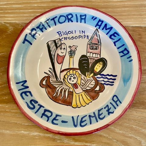 Vintage Buon Ricordo plate