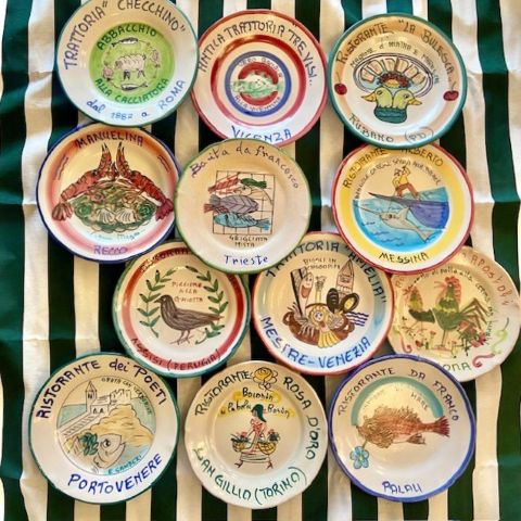 Vintage Buon Ricordo plate