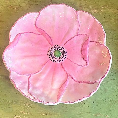 Italian Majolica Poppy Plate 21cm