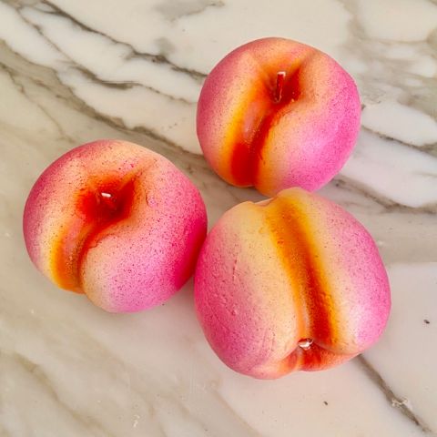 Peach Italian food candle - 1pce
