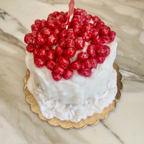 White Chocalate Torte Italian Food candle