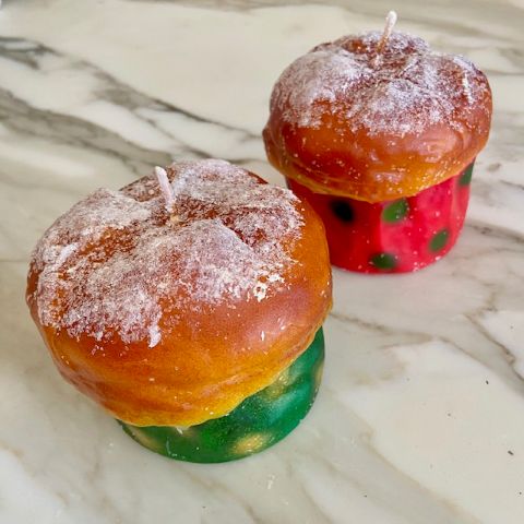 Panettone Italian Food Candle Sml