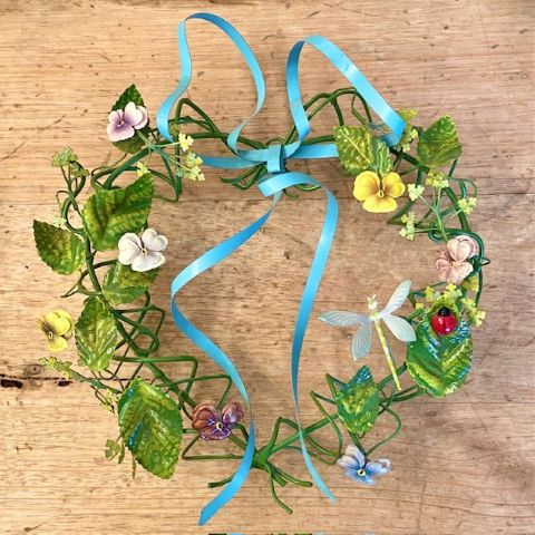 Vintage Tole Wreath