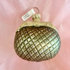 Glass Xmas Ornament- Quilted Handbag