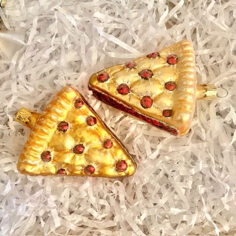 Glass Xmas Ornament- Cherry Pie