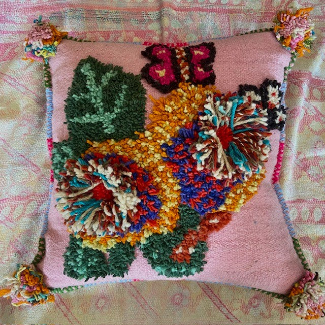 Nathalie Lete hand knotted cushion 70 x 70cm