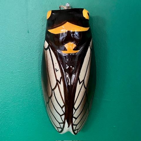 Vintage French Cicada vase 18cm