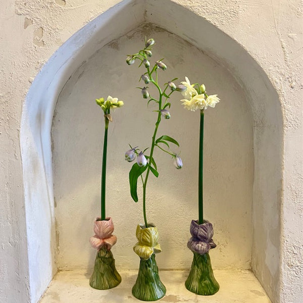 Vintage Majolica Candle Holder/Vase