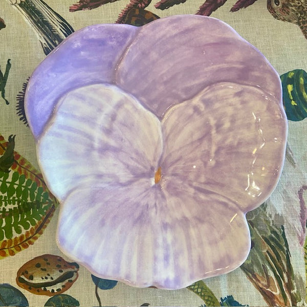 Italian Pansy Plate