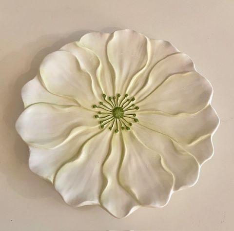Italian Majolica Poppy Plate