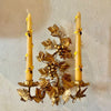 Italian Gilt Grape 2 Candle Sconce