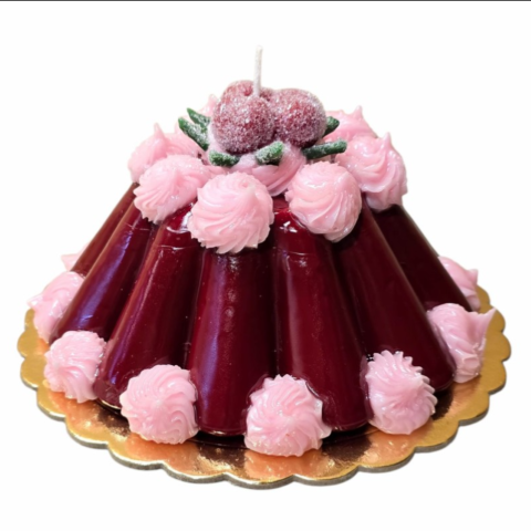 Budino Bordeaux Italian Cake Candle