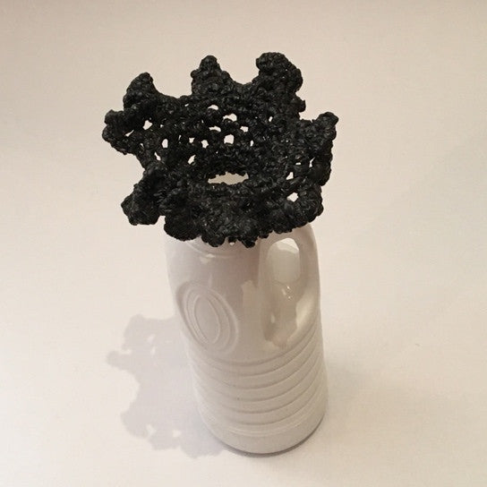 Recycled Plastic Crochet top vase - deluxe