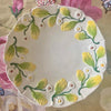Italian Majolica Flower Plate 22cm