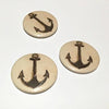 John Derian New York Mirror Button - 1pce