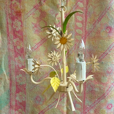 1960's French Daisy Chandelier