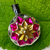 Vintage Glass Xmas Ornaments - Flowers