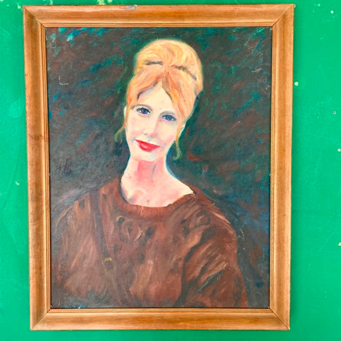 1970's Portrait oil painting