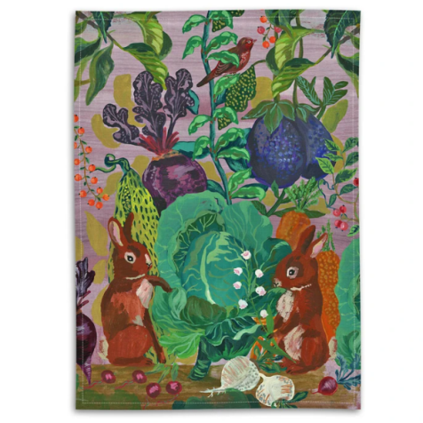 Nathalie Lete Tea Towel - The Rabbits